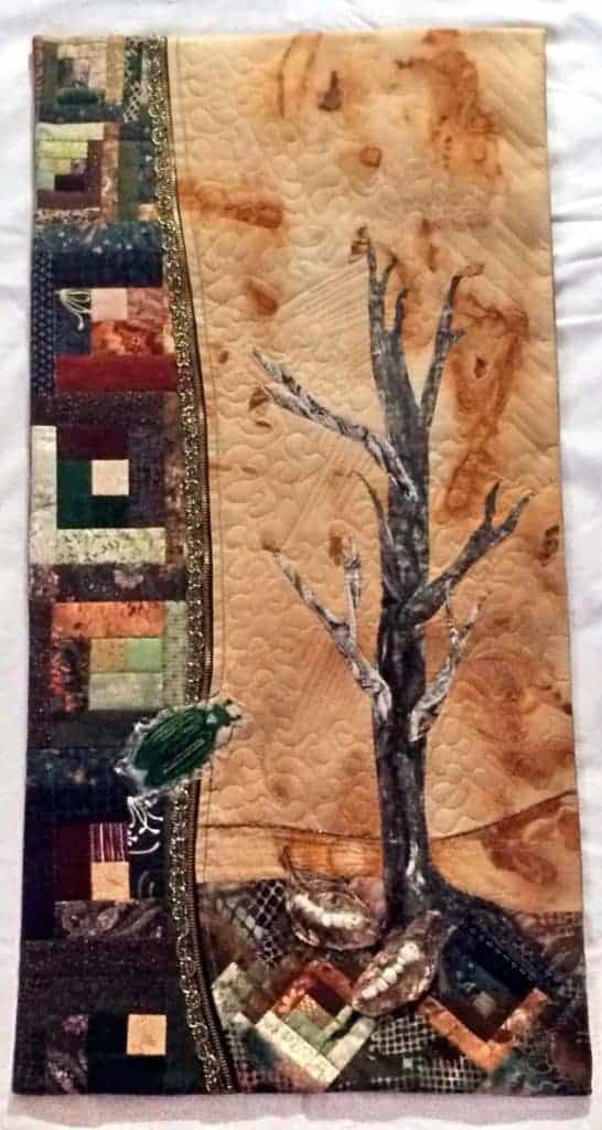 Past Elegance, art quilt by Liz McNally