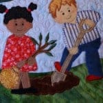 Art Quilt By Mary Eeg and Trisha DellaVella: Seeds of Promise