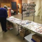 Pop-up shop sales table at Simcoe Guild